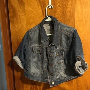 Lane Bryant Denim Cropped Jacket